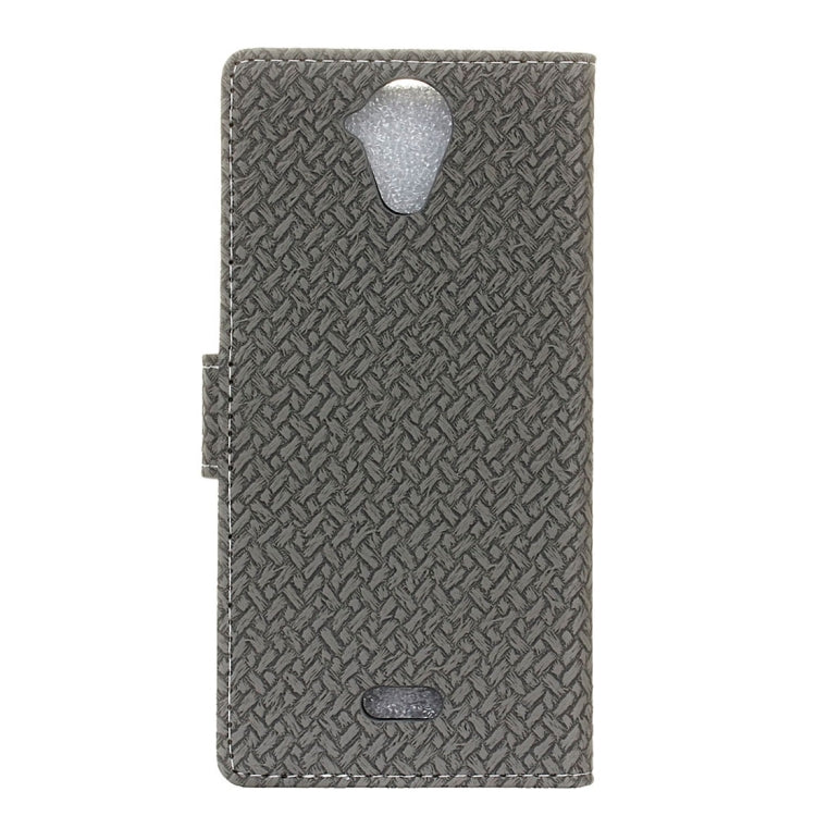 For Wiko U Feel Lite Weaving Texture Horizontal Flip PU Leather Case with Holder & Card Slots & Wallet & Photo Frame