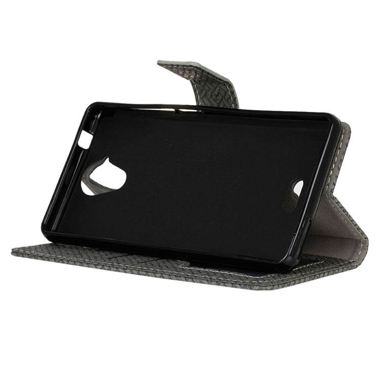 For Wiko U Feel Lite Weaving Texture Horizontal Flip PU Leather Case with Holder & Card Slots & Wallet & Photo Frame
