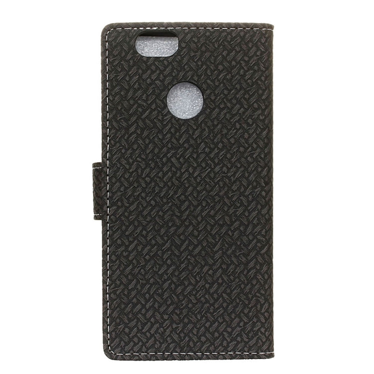 For Huawei nova Weaving Texture Horizontal Flip PU Leather Case with Holder & Card Slots & Wallet & Photo Frame