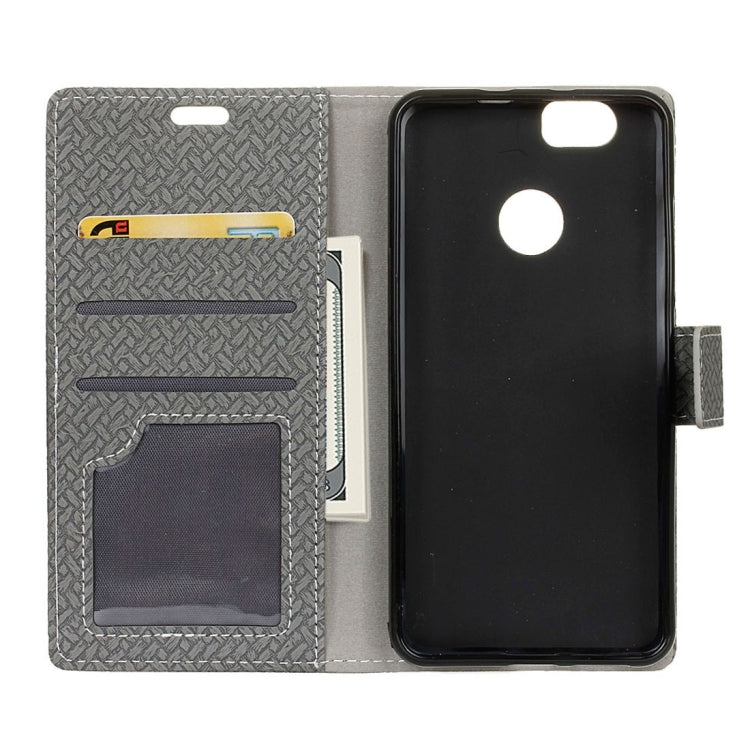 For Huawei nova Weaving Texture Horizontal Flip PU Leather Case with Holder & Card Slots & Wallet & Photo Frame
