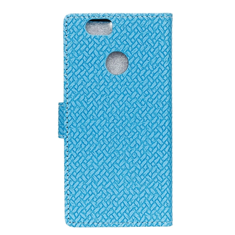 For Huawei nova Weaving Texture Horizontal Flip PU Leather Case with Holder & Card Slots & Wallet & Photo Frame