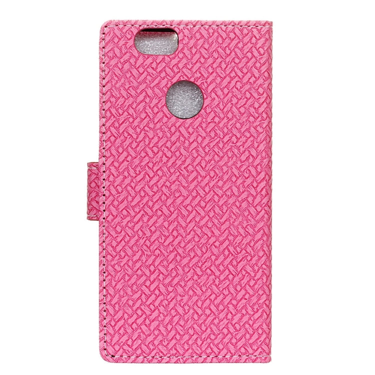 For Huawei nova Weaving Texture Horizontal Flip PU Leather Case with Holder & Card Slots & Wallet & Photo Frame