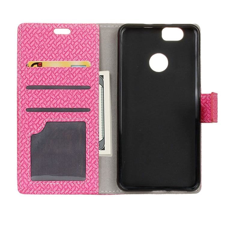 For Huawei nova Weaving Texture Horizontal Flip PU Leather Case with Holder & Card Slots & Wallet & Photo Frame