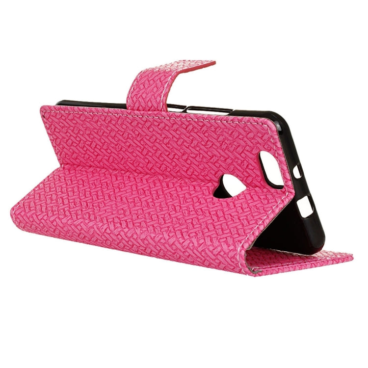 For Huawei nova Weaving Texture Horizontal Flip PU Leather Case with Holder & Card Slots & Wallet & Photo Frame