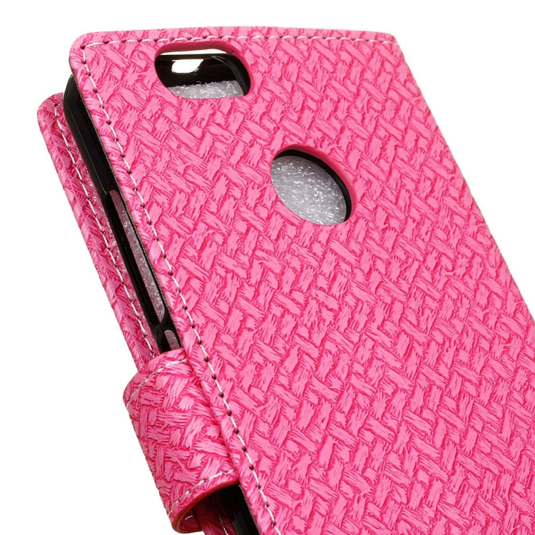 For Huawei nova Weaving Texture Horizontal Flip PU Leather Case with Holder & Card Slots & Wallet & Photo Frame