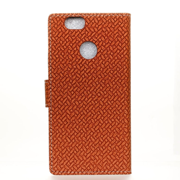 For Huawei nova Weaving Texture Horizontal Flip PU Leather Case with Holder & Card Slots & Wallet & Photo Frame