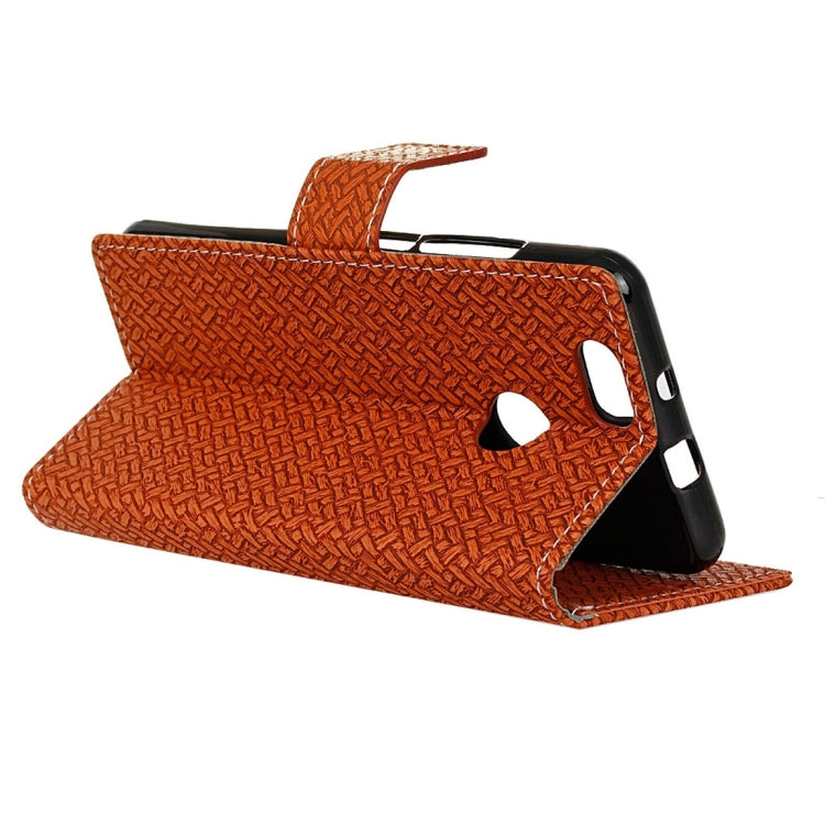 For Huawei nova Weaving Texture Horizontal Flip PU Leather Case with Holder & Card Slots & Wallet & Photo Frame