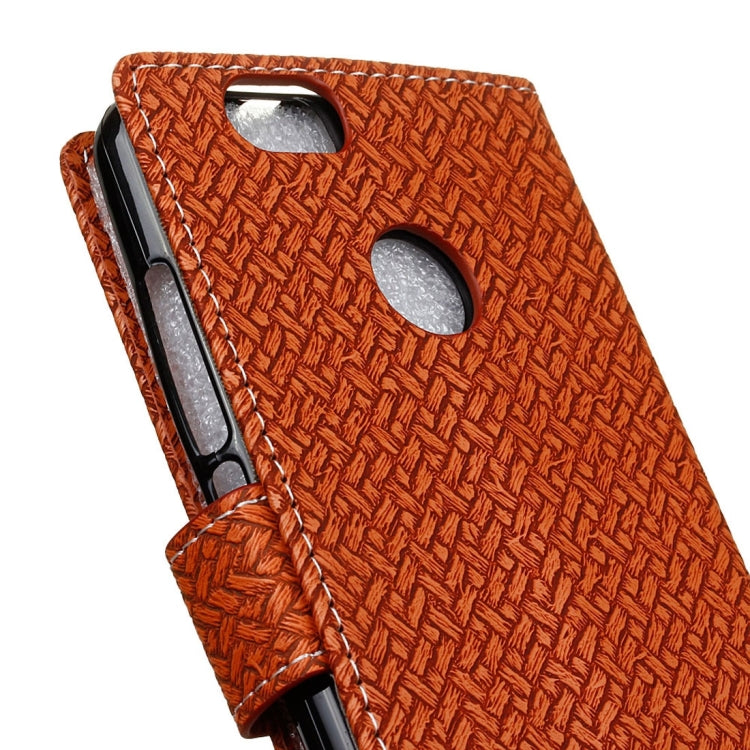 For Huawei nova Weaving Texture Horizontal Flip PU Leather Case with Holder & Card Slots & Wallet & Photo Frame