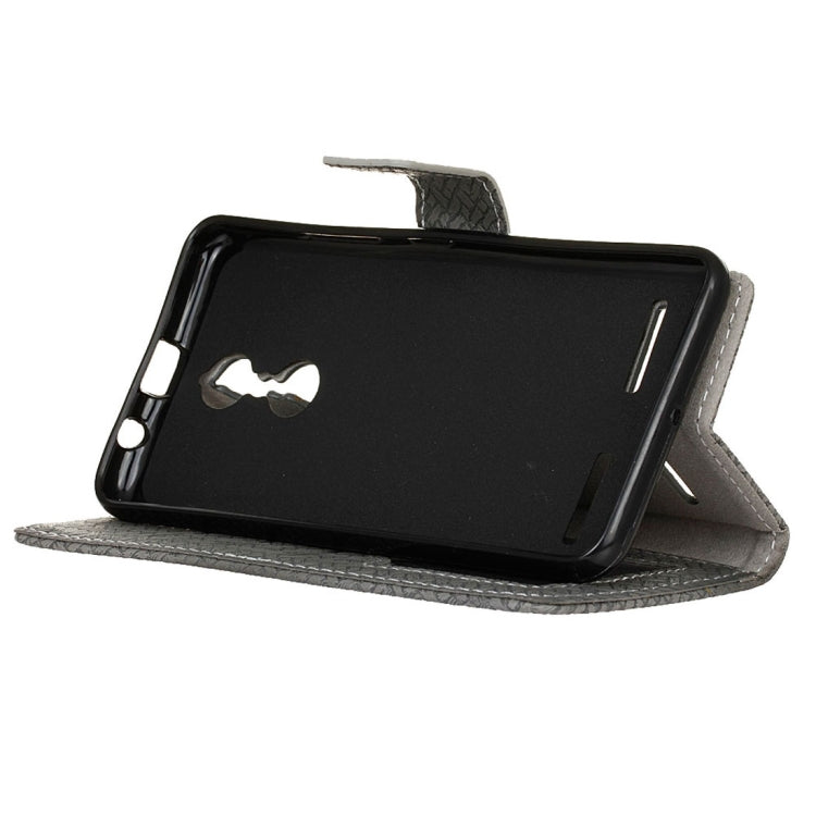 For Lenovo K6 / K6 Power Weaving Texture Horizontal Flip PU Leather Case with Holder & Card Slots & Wallet & Photo Frame