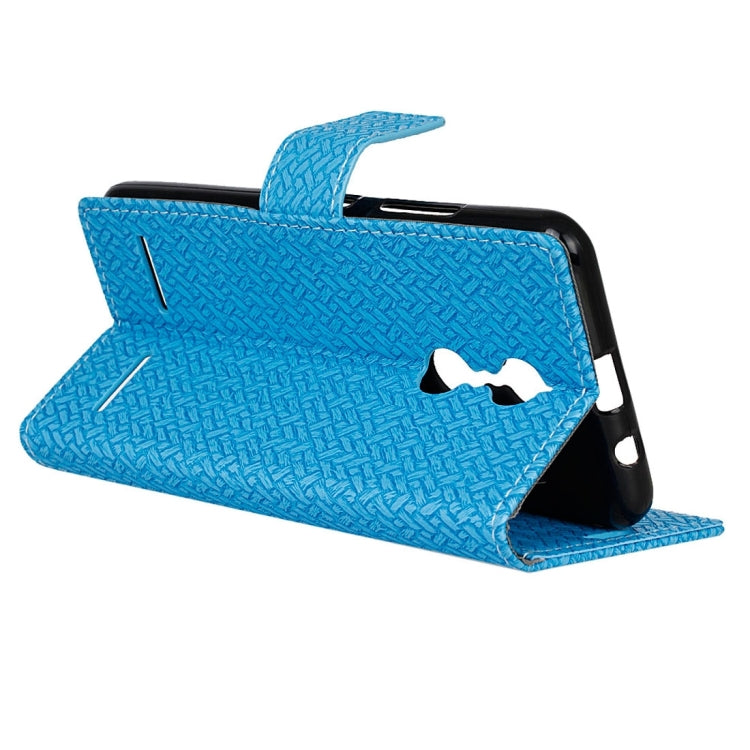 For Lenovo K6 / K6 Power Weaving Texture Horizontal Flip PU Leather Case with Holder & Card Slots & Wallet & Photo Frame