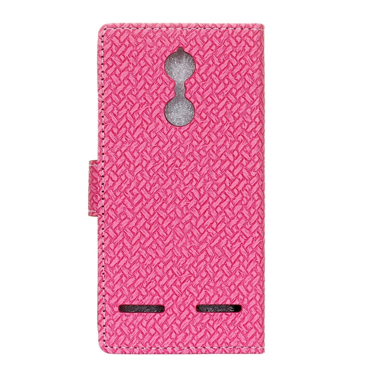 For Lenovo K6 / K6 Power Weaving Texture Horizontal Flip PU Leather Case with Holder & Card Slots & Wallet & Photo Frame