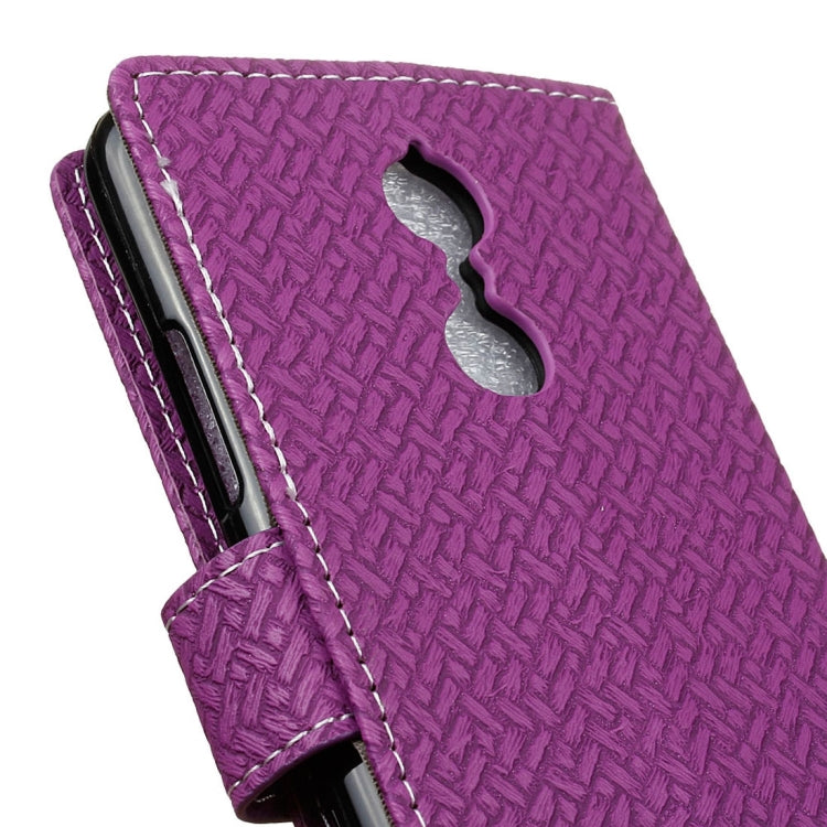 For Lenovo K6 / K6 Power Weaving Texture Horizontal Flip PU Leather Case with Holder & Card Slots & Wallet & Photo Frame