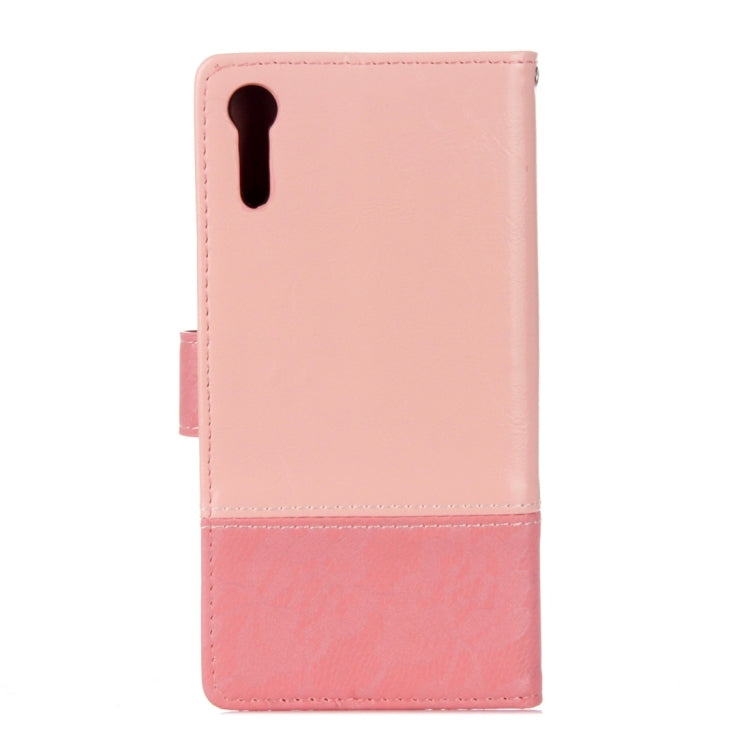 For Sony Xperia XZ & XZS Lace Stitching Leather Case with Card Slots & Holder & Wallet