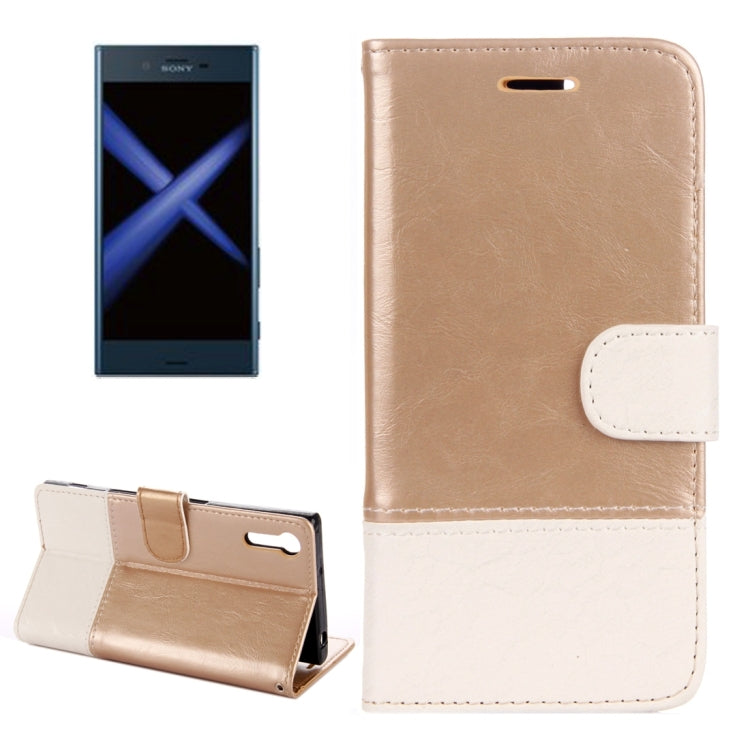 For Sony Xperia XZ & XZS Lace Stitching Leather Case with Card Slots & Holder & Wallet