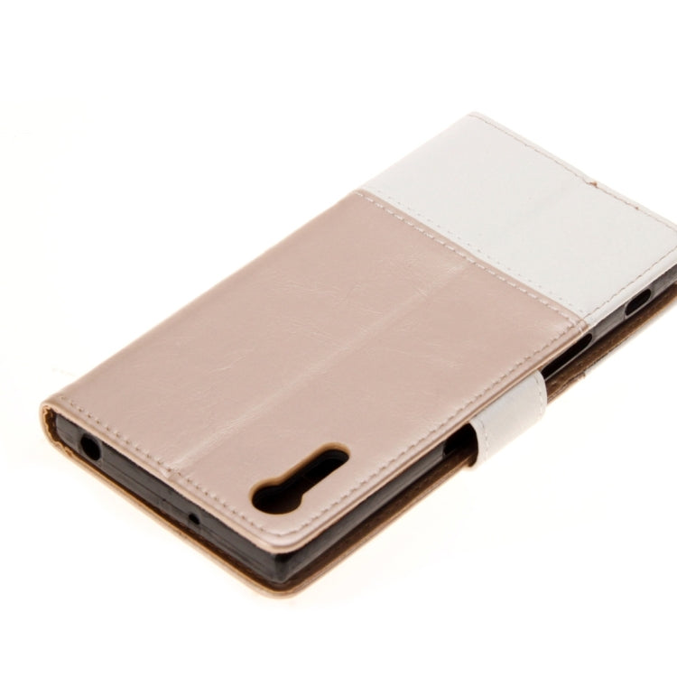 For Sony Xperia XZ & XZS Lace Stitching Leather Case with Card Slots & Holder & Wallet