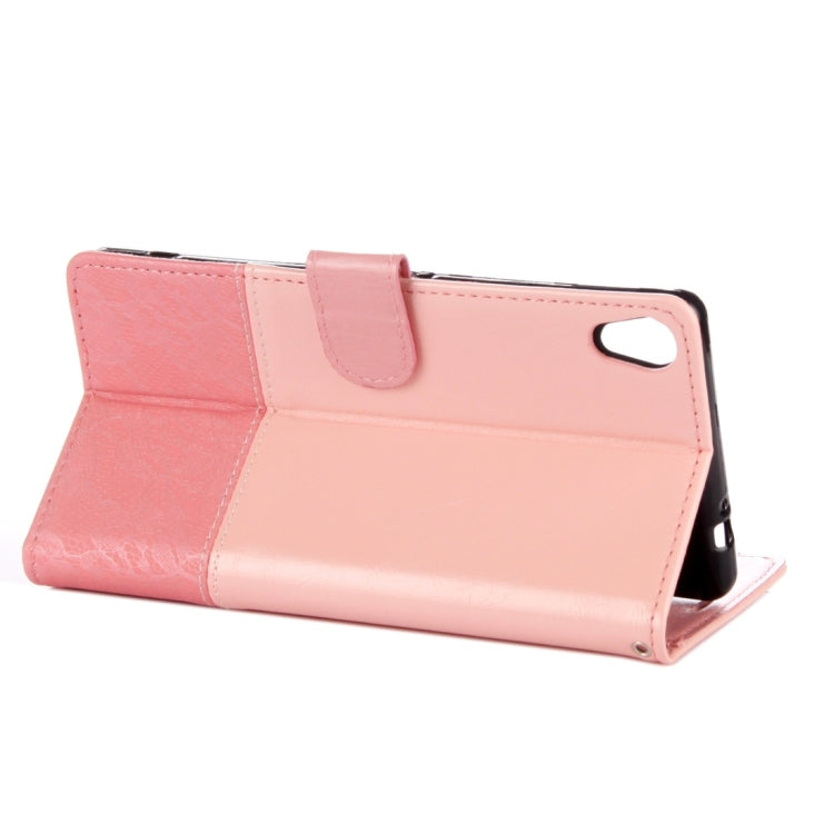 For Sony Xperia XA1 Ultra Lace Stitching Leather Case with Card Slots & Holder & Wallet