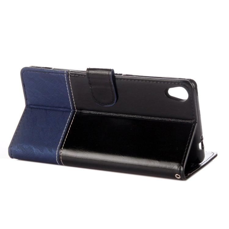 For Sony Xperia XA1 Ultra Lace Stitching Leather Case with Card Slots & Holder & Wallet