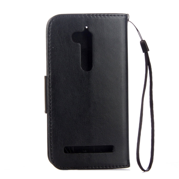 For ASUS Zenfone Go ZB500KL Pressed Flowers Pattern Horizontal Flip Leather Case with Holder & Card Slots & Wallet