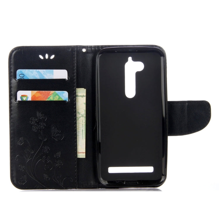 For ASUS Zenfone Go ZB500KL Pressed Flowers Pattern Horizontal Flip Leather Case with Holder & Card Slots & Wallet
