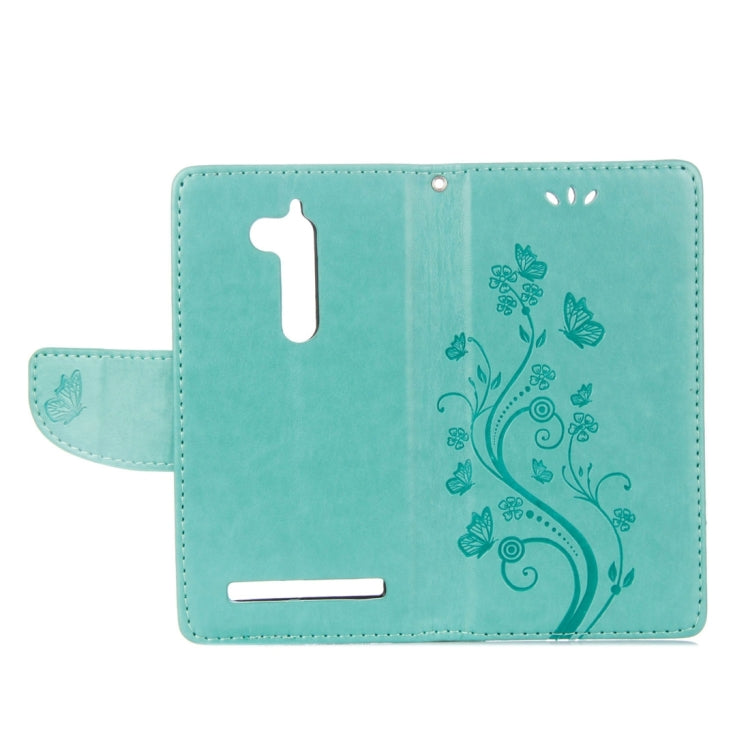 For ASUS Zenfone Go ZB500KL Pressed Flowers Pattern Horizontal Flip Leather Case with Holder & Card Slots & Wallet