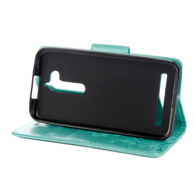 For ASUS Zenfone Go ZB500KL Pressed Flowers Pattern Horizontal Flip Leather Case with Holder & Card Slots & Wallet