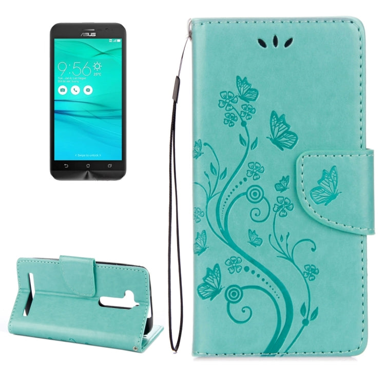 For ASUS Zenfone Go ZB500KL Pressed Flowers Pattern Horizontal Flip Leather Case with Holder & Card Slots & Wallet