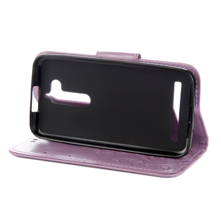 For ASUS Zenfone Go ZB500KL Pressed Flowers Pattern Horizontal Flip Leather Case with Holder & Card Slots & Wallet