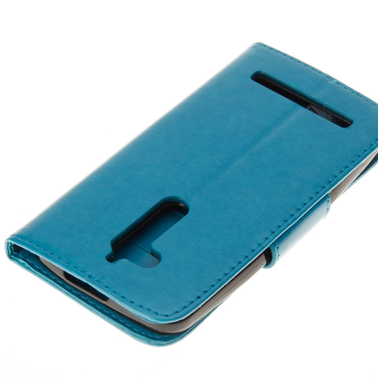 For ASUS Zenfone Go ZB500KL Pressed Flowers Pattern Horizontal Flip Leather Case with Holder & Card Slots & Wallet