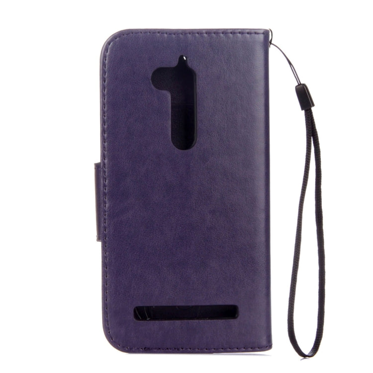 For ASUS Zenfone Go ZB500KL Pressed Flowers Pattern Horizontal Flip Leather Case with Holder & Card Slots & Wallet