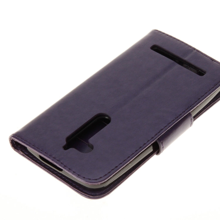 For ASUS Zenfone Go ZB500KL Pressed Flowers Pattern Horizontal Flip Leather Case with Holder & Card Slots & Wallet