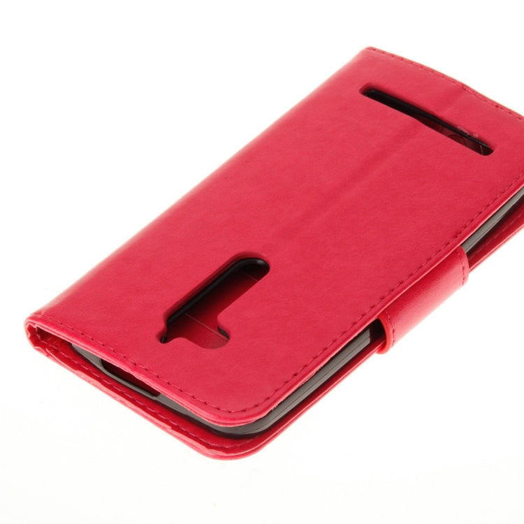 For ASUS Zenfone Go ZB500KL Pressed Flowers Pattern Horizontal Flip Leather Case with Holder & Card Slots & Wallet