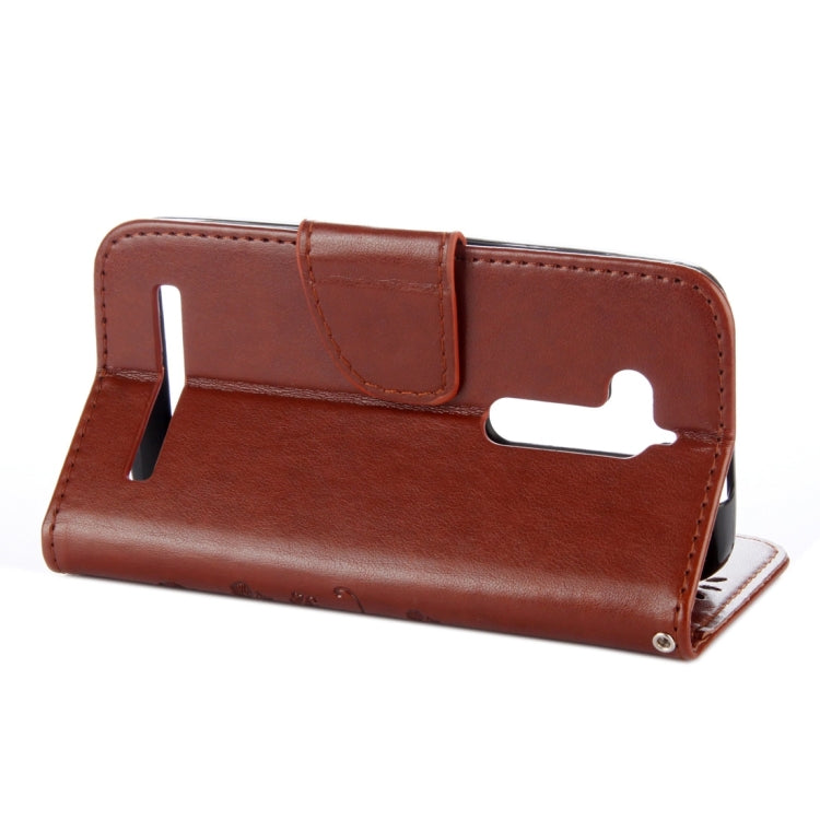 For ASUS Zenfone Go ZB500KL Pressed Flowers Pattern Horizontal Flip Leather Case with Holder & Card Slots & Wallet