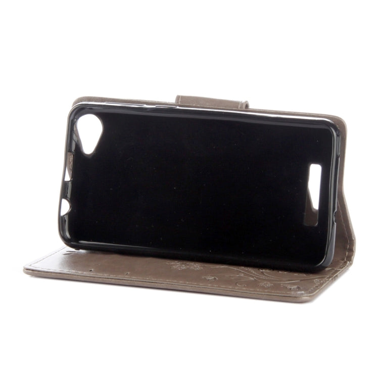 For Wiko Lenny3 Max Pressed Flowers Pattern Horizontal Flip Leather Case with Holder & Card Slots & Wallet