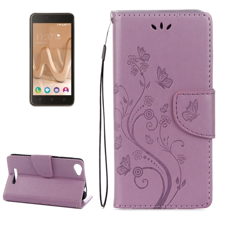 For Wiko Lenny3 Max Pressed Flowers Pattern Horizontal Flip Leather Case with Holder & Card Slots & Wallet