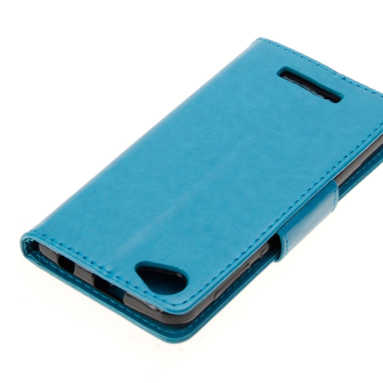 For Wiko Lenny3 Max Pressed Flowers Pattern Horizontal Flip Leather Case with Holder & Card Slots & Wallet