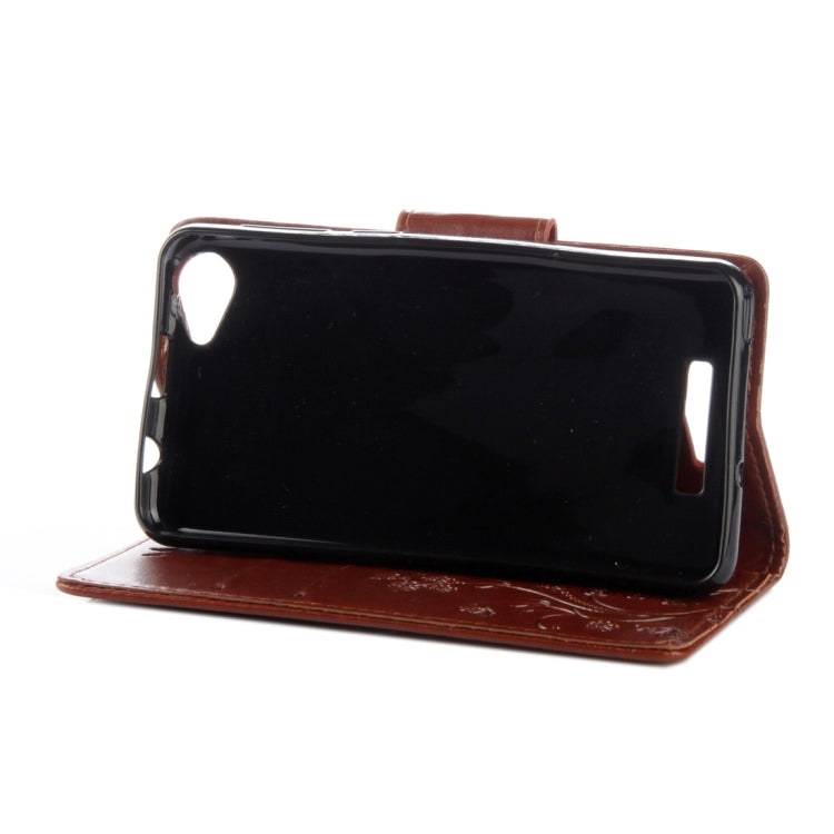 For Wiko Lenny3 Max Pressed Flowers Pattern Horizontal Flip Leather Case with Holder & Card Slots & Wallet