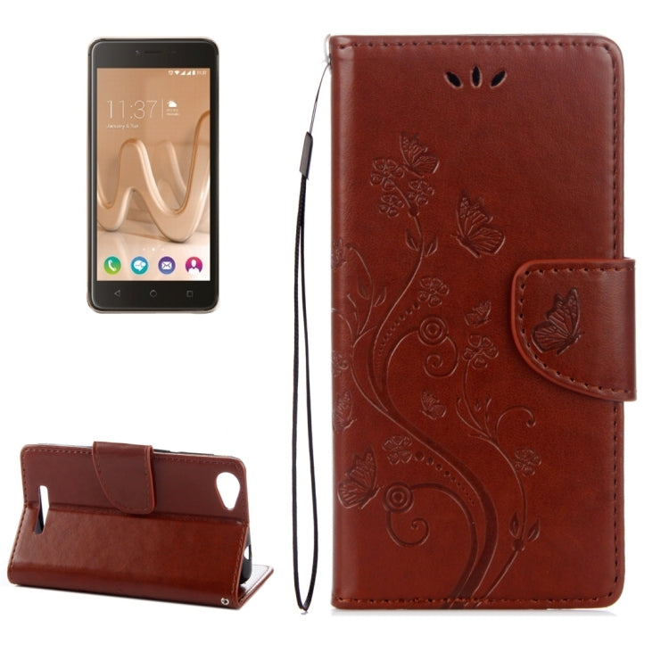For Wiko Lenny3 Max Pressed Flowers Pattern Horizontal Flip Leather Case with Holder & Card Slots & Wallet