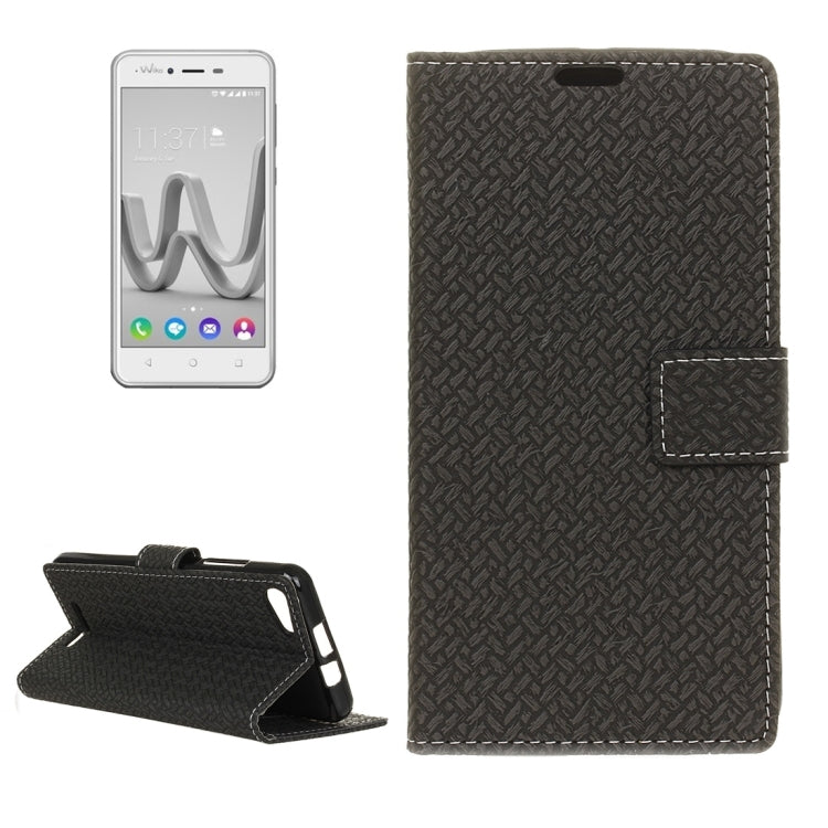 For Wiko JERRY MAX & LENNY3 MAX Horizontal Flip Weave Leather Case with Holder & Card Slots & Wallet