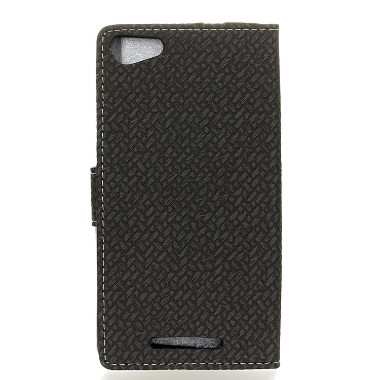 For Wiko JERRY MAX & LENNY3 MAX Horizontal Flip Weave Leather Case with Holder & Card Slots & Wallet