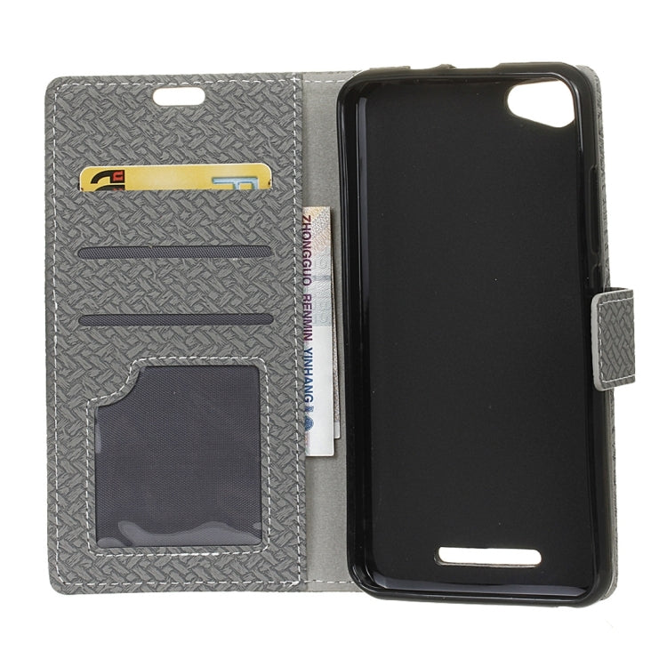 For Wiko JERRY MAX & LENNY3 MAX Horizontal Flip Weave Leather Case with Holder & Card Slots & Wallet
