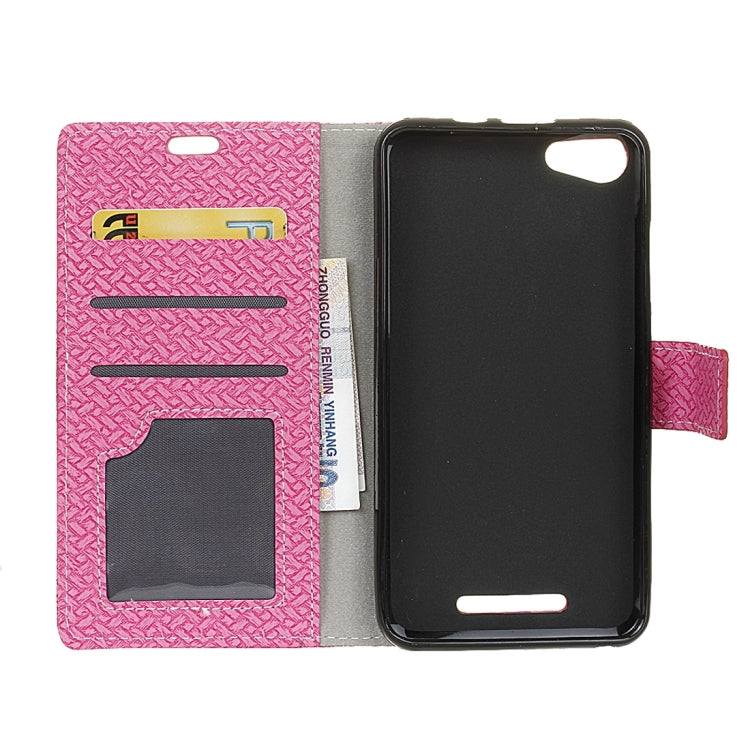 For Wiko JERRY MAX & LENNY3 MAX Horizontal Flip Weave Leather Case with Holder & Card Slots & Wallet