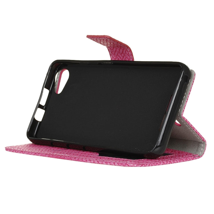 For Wiko JERRY MAX & LENNY3 MAX Horizontal Flip Weave Leather Case with Holder & Card Slots & Wallet