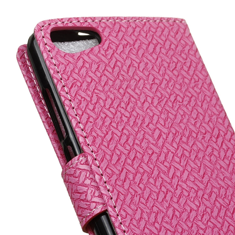 For Wiko JERRY MAX & LENNY3 MAX Horizontal Flip Weave Leather Case with Holder & Card Slots & Wallet