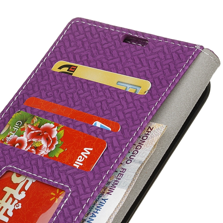 For Wiko JERRY MAX & LENNY3 MAX Horizontal Flip Weave Leather Case with Holder & Card Slots & Wallet