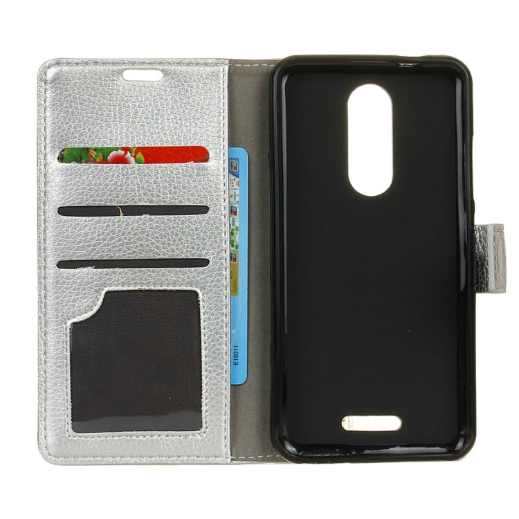 For Alcatel A3 XL Litchi Texture Horizontal Flip Leather Case with Holder & Card Slots & Wallet