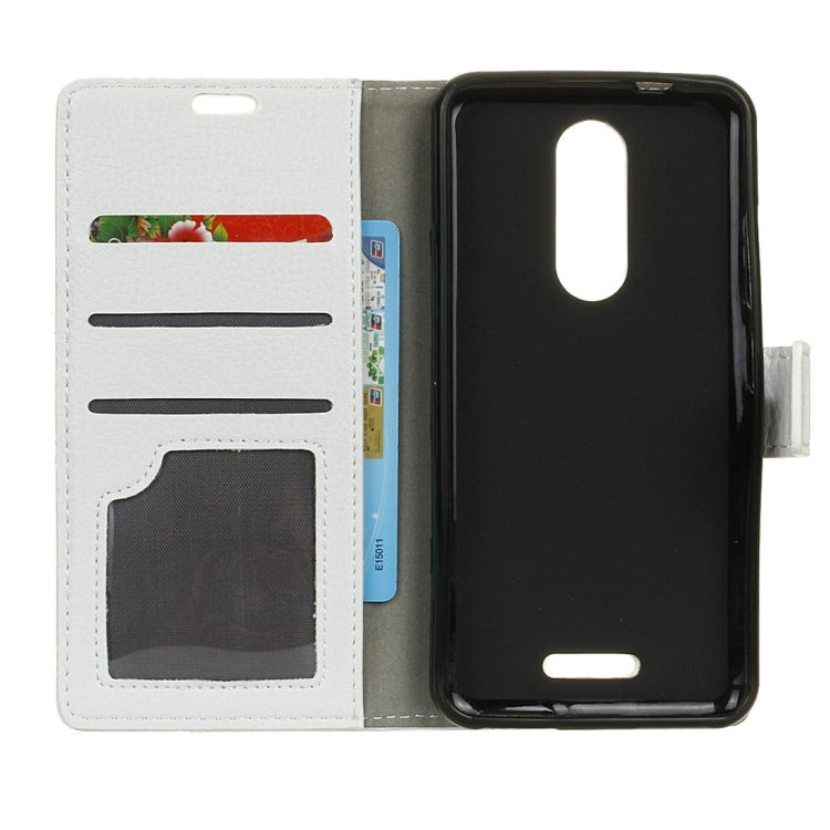 For Alcatel A3 XL Litchi Texture Horizontal Flip Leather Case with Holder & Card Slots & Wallet