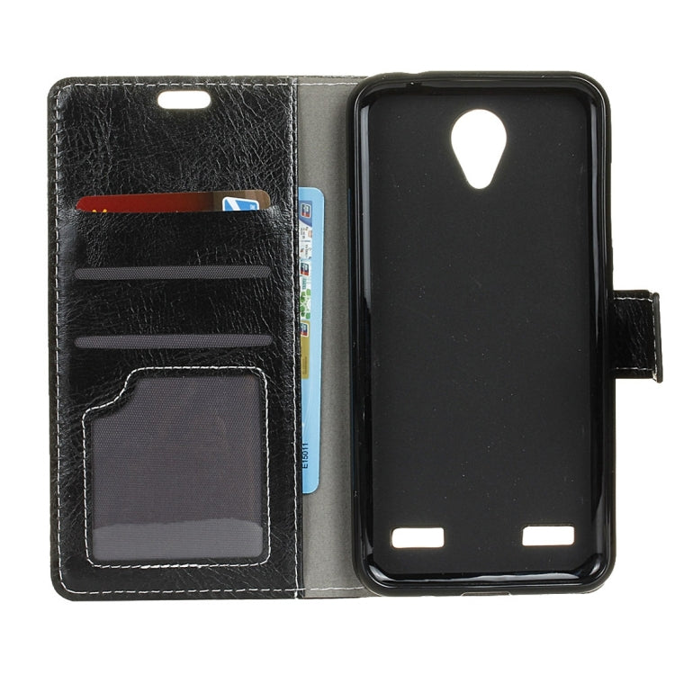 For ZTE  Blade A520 Retro Crazy Horse Texture Horizontal Flip Leather Case with Holder & Card Slots