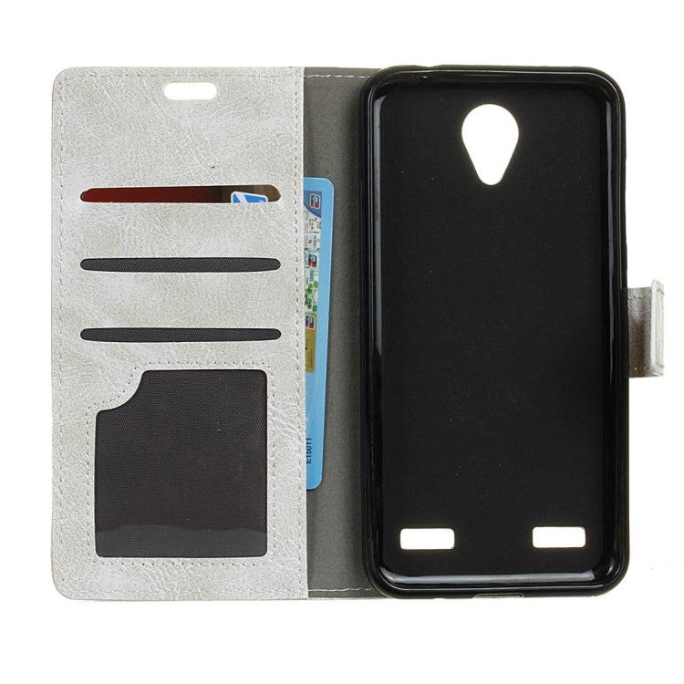 For ZTE  Blade A520 Retro Crazy Horse Texture Horizontal Flip Leather Case with Holder & Card Slots
