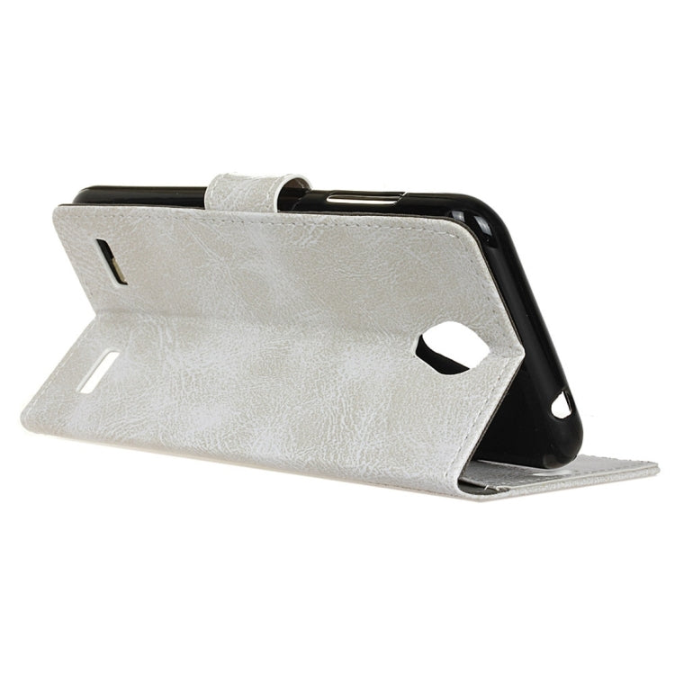 For ZTE  Blade A520 Retro Crazy Horse Texture Horizontal Flip Leather Case with Holder & Card Slots