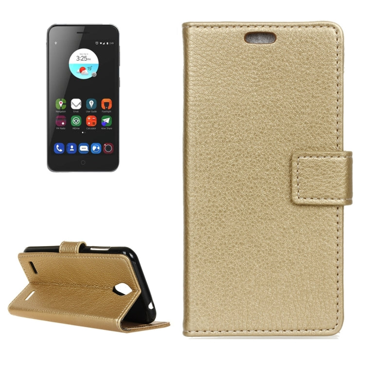 For ZTE  Blade A520 Litchi Texture Horizontal Flip Leather Case with Holder & Card Slots & Wallet